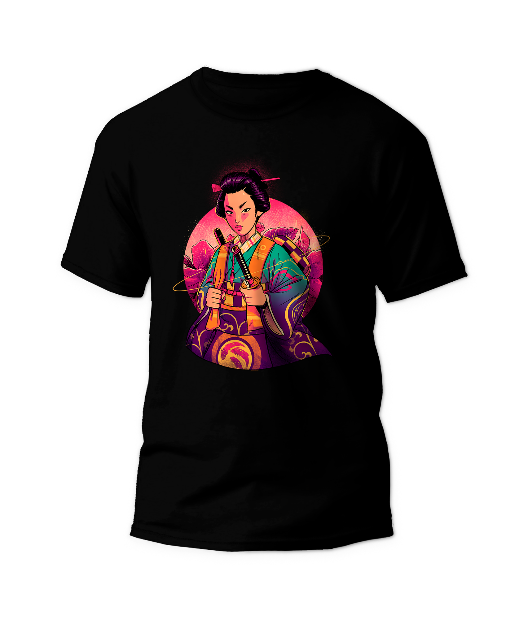 Lady Warrior Geisha Samurai Unisex T-Shirt