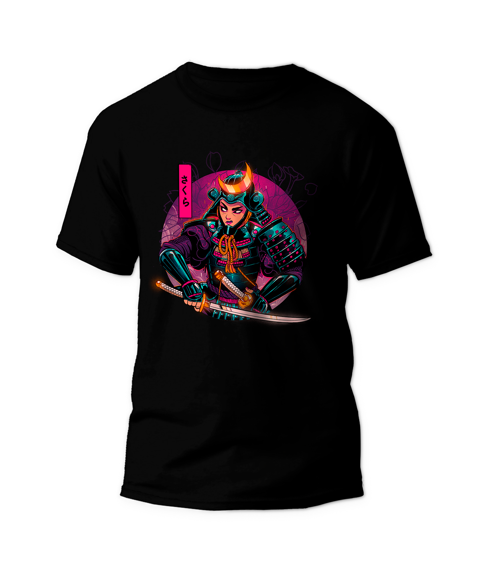 Lady Warrior Sakura Samurai Unisex T-Shirt